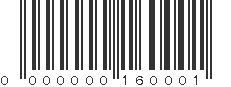 EAN 00160001