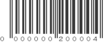 EAN 00200004