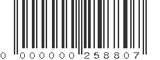 EAN 00258807