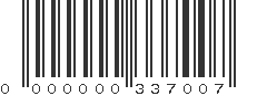 EAN 00337007