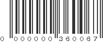 EAN 00360067