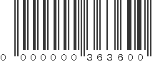 EAN 00363600