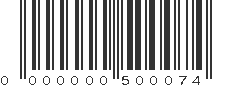 EAN 00500074