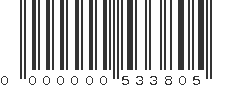 EAN 00533805