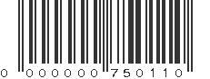 EAN 00750110