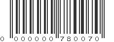 EAN 00780070