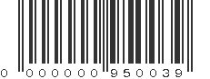 EAN 00950039