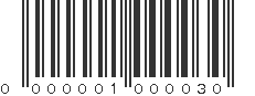 EAN 01000030