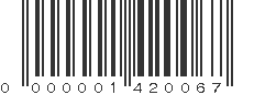 EAN 01420067