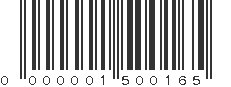 EAN 01500165