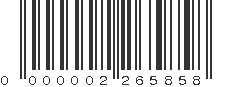 EAN 02265858