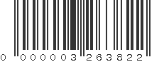 EAN 03263822
