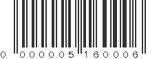 EAN 05160006