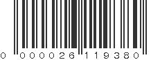 EAN 26119380