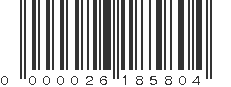 EAN 26185804