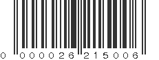 EAN 26215006