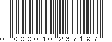 EAN 40267197