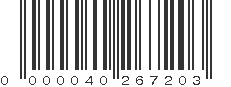 EAN 40267203