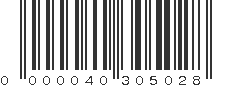 EAN 40305028