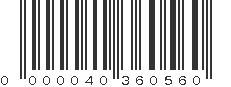 EAN 40360560