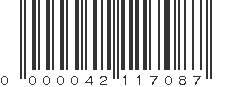 EAN 42117087