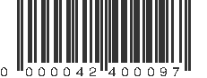 EAN 42400097