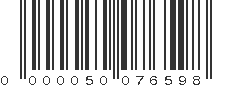 EAN 50076598