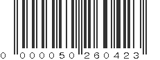 EAN 50260423