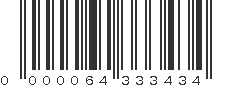 EAN 64333434