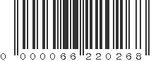 EAN 66220268