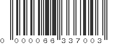 EAN 66337003