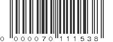 EAN 70111538