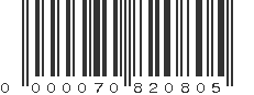 EAN 70820805