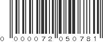 EAN 72050781