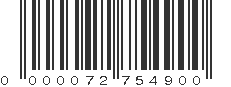 EAN 72754900