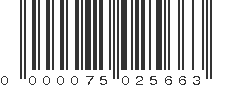 EAN 75025663