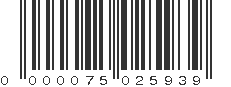 EAN 75025939