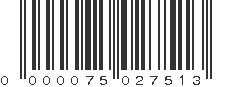 EAN 75027513