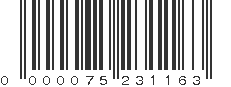 EAN 75231163