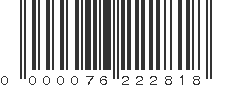 EAN 76222818