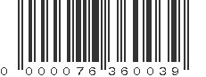 EAN 76360039