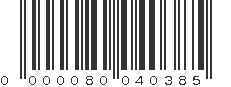 EAN 80040385