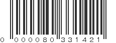 EAN 80331421