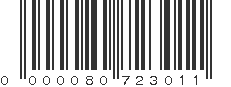 EAN 80723011