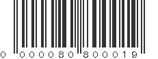 EAN 80800019