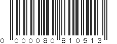 EAN 80810513