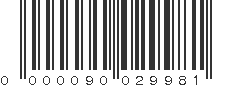 EAN 90029981