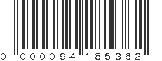EAN 94185362