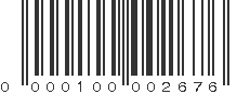 UPC 000100002676