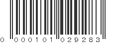 UPC 000101029283